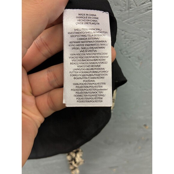 Polo Ralph Lauren Blouse Women’s Cream Black Floral Wrap Short Sleeve Top 0 NWT - Picture 7 of 7